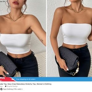Brand new medium tube crop top